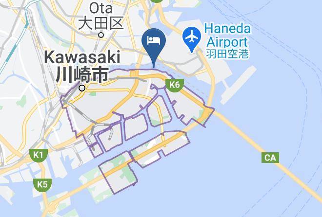 Kawasaki City Kawasaki Ward - Kawasaki King Skyfront Tokyu Rei Hotel Maps