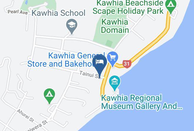 Kawhia Motel Map
