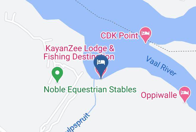 Kayanzee Lodge & Fishing Destination Map