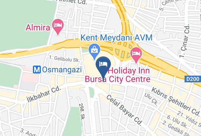 Osmangazi - Kayapali Otel Maps