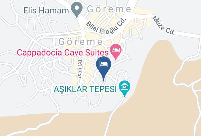 Kayatas Cave Suites Hotel Goreme Kapadokya Map