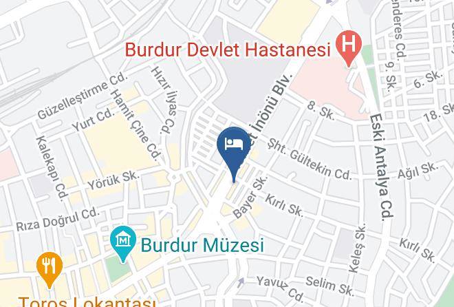 Burdur Yeni - Kayislioglu Otel Maps