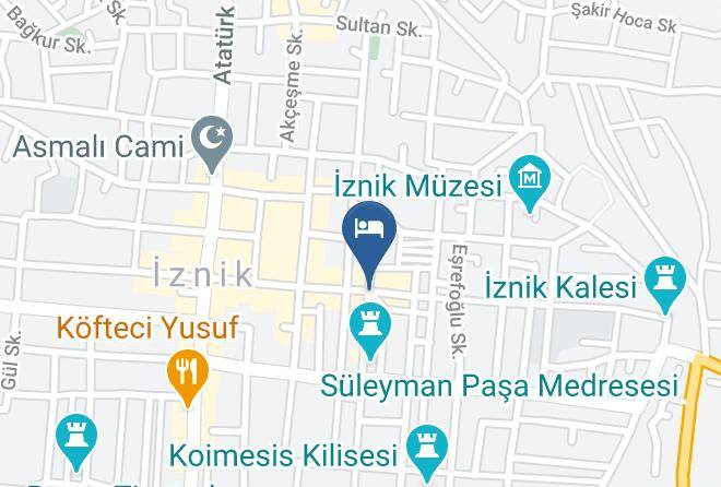 Iznik - Kaynarca Hotel Pansiyon Maps