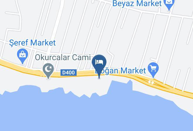 Okurcalar - Kayra Beach Otel Maps