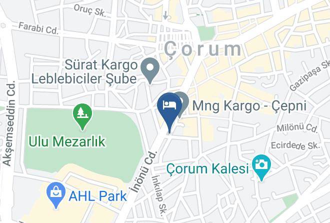 Corum Cepni - Kayra Otel Maps