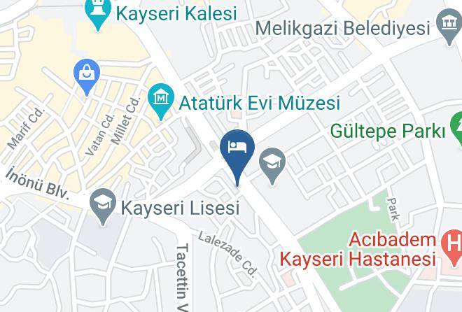 Melikgazi - Kayseri Erkek Ogrenci Yurduarya Rezidans Maps