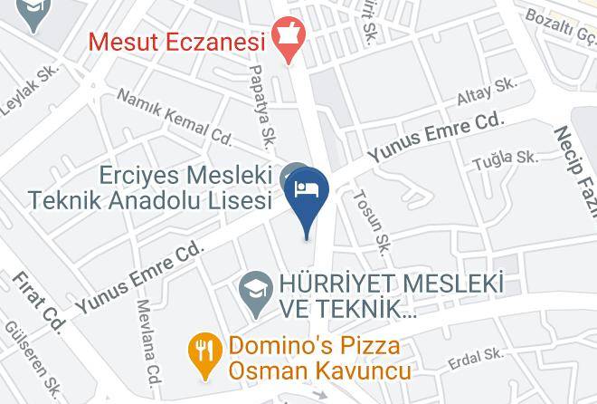 Melikgazi - Kayseri Uygulama Oteli Maps