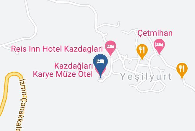 Ayvacik - Kazdaglari Karye Muze Otel Maps
