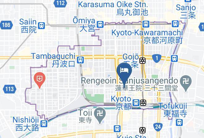 Kyoto City Shimogyo Ward - Kazenoya Sara Maps