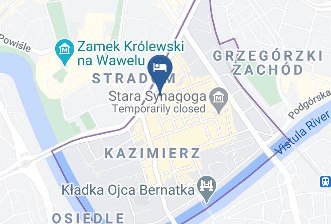 Cracow - Hotel Kazimierz Maps