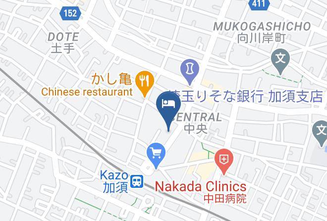 Kazo City - Kazo Center Hotel Maps