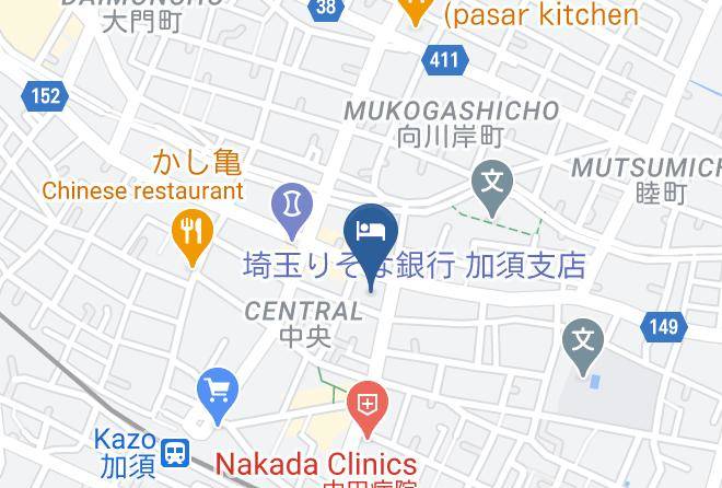 Kazo City - Kazo Dai Ichi Hotel Maps