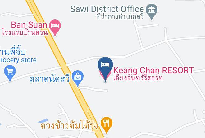 Amphoe Sawi - Keang Chan Resort Maps