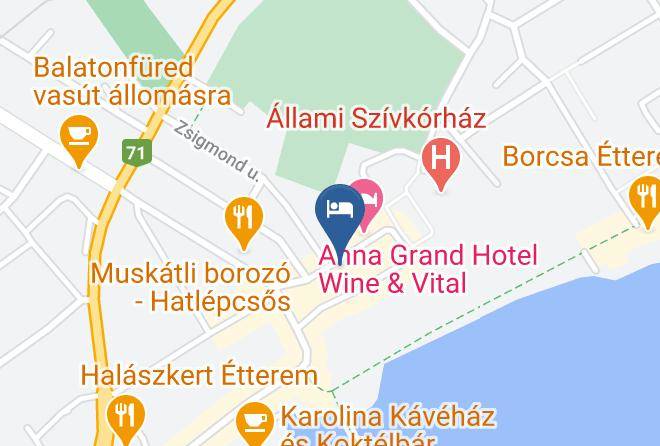 Balatonfured - Kedves Vendeghaz Maps