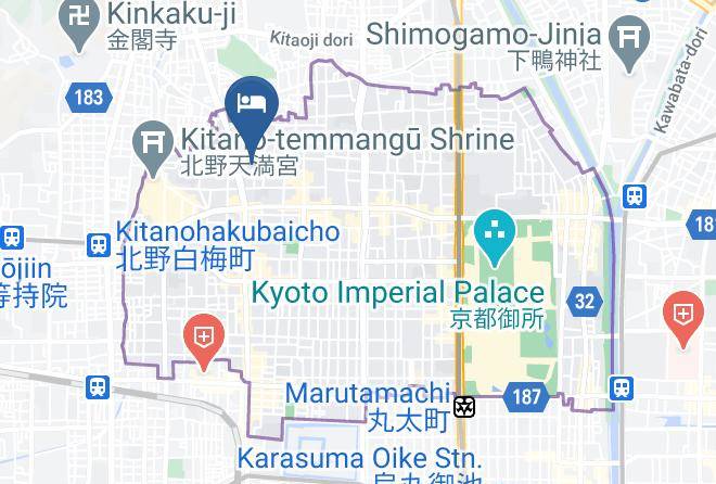 Kyoto City Kamigyo Ward - Kefu Stay & Lounge Maps