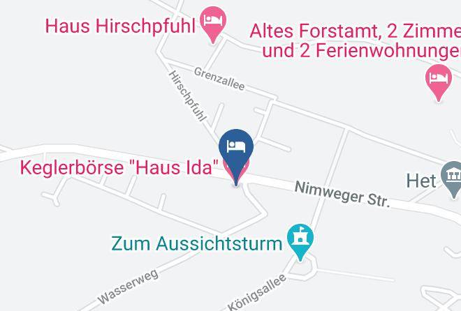 Cleves - Keglerborse Haus Ida Maps