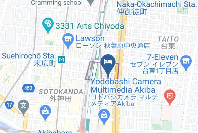 Taito Ward - Keikyu Ex Inn Akihabara Maps