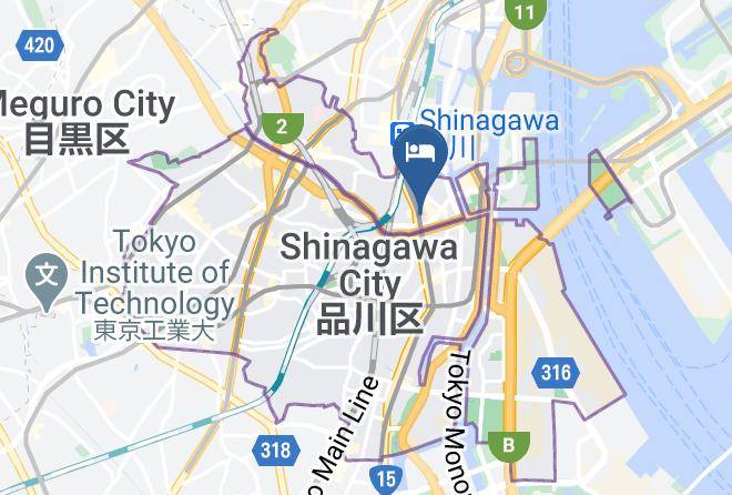 Shinagawa Ward - Keikyu Ex Inn Shinagawa Shinbanba Station North Maps