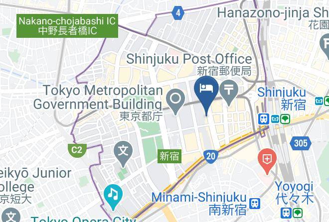 Shinjuku Ward - Keio Plaza Hotel Maps
