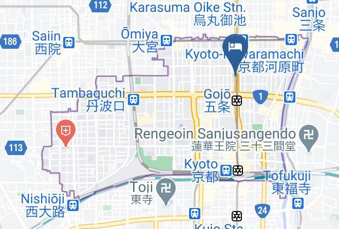 Kyoto City Shimogyo Ward - Keio Prelia Hotel Kyoto Karasuma Gojo Maps