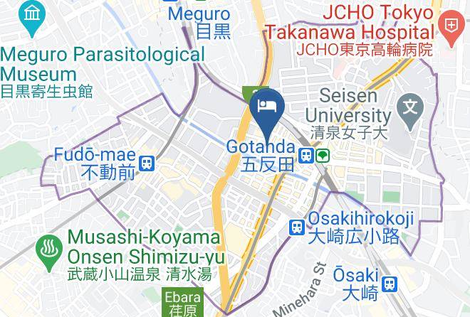 Shinagawa Ward - Keio Presso Inn Gotanda Maps