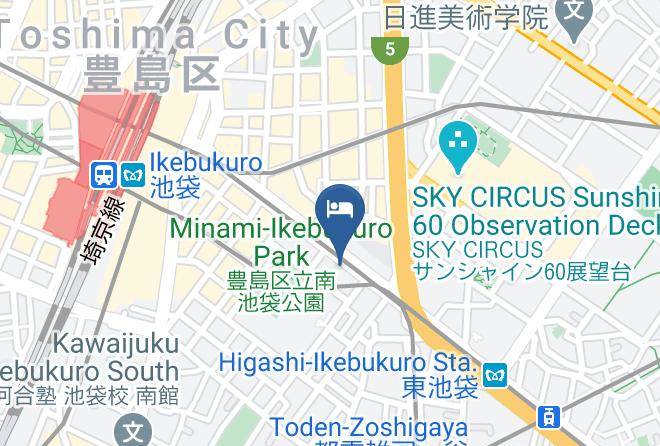 Toshima Ward - Keio Presso Inn Ikebukuro Maps