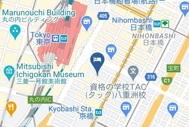 Chuo Ward - Keio Presso Inn Tokyo Station Yaesu Maps