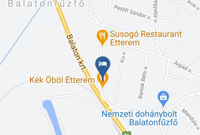 Balatonfuzfo - Kek Obol Panzio Maps