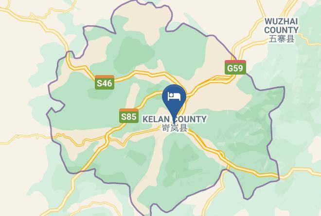 Xinzhou - Kelan Lanting Hotel Maps