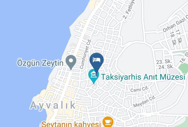 Ayvalik - Kelebek Pansiyon Maps