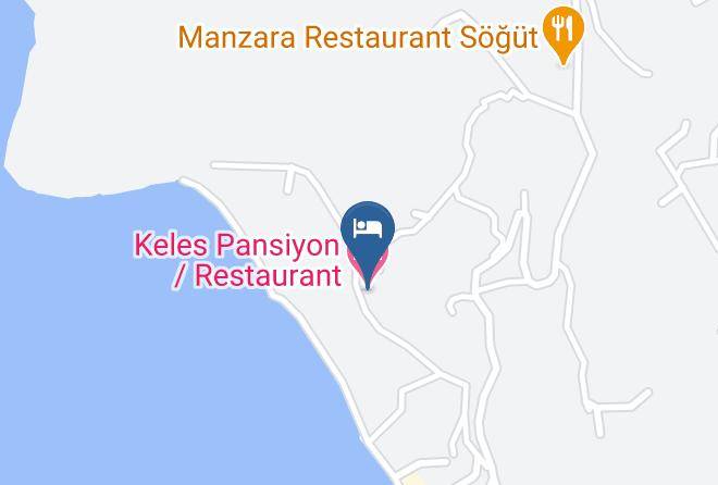 Mugla - Keles Pansiyon Restaurant Maps