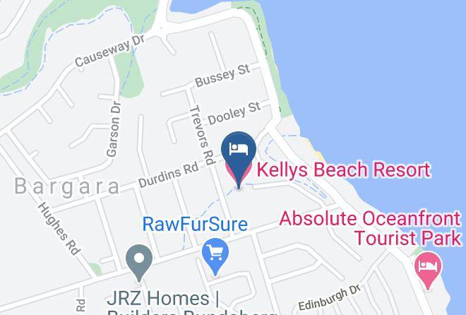 Bundaberg - Kellys Beach Resort Maps