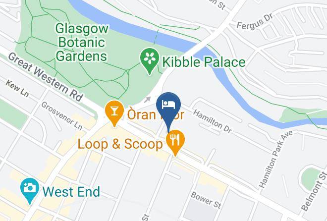 Glasgow City - Kelvin Hotel Maps