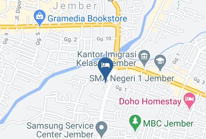 Jember Regency - Kemayoran Hotel Maps