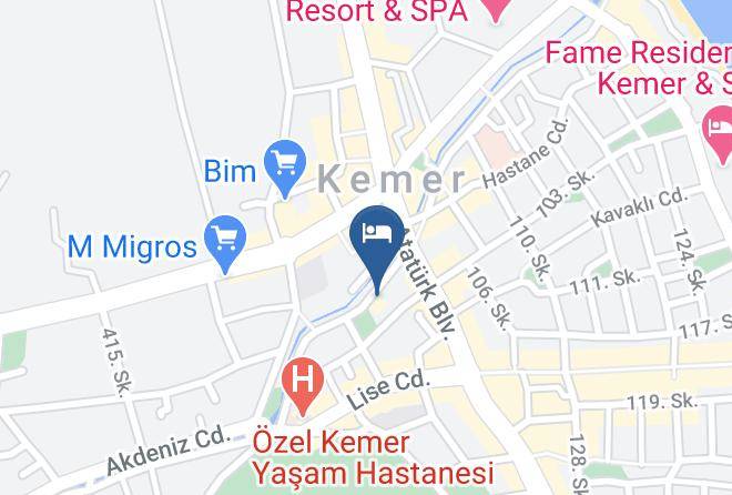 Kemer - Kemer Pansiyon Maps