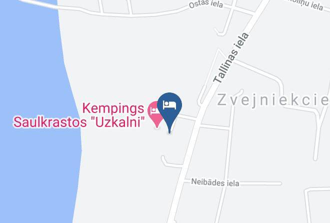 Kempings Saulkrastos Uzkalni Map