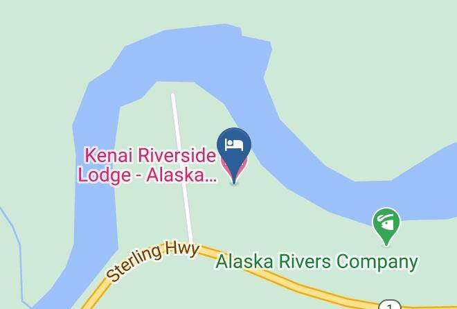 Kenai Riverside Lodge Alaska Wildland Adventures Map