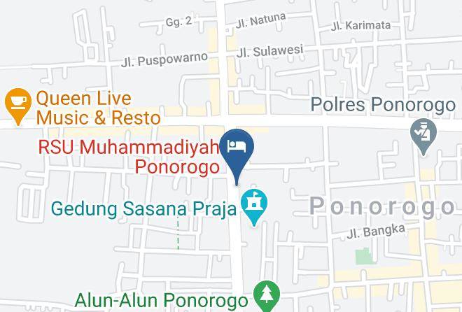 Ponorogo Regency - Kencana Dewi Hotel Maps