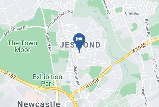 Newcastle Upon Tyne - Kenilworth Hotel Newcastle Upon Tyne Maps