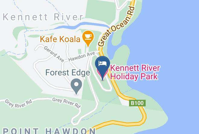 Colac Otway - Kennett River Holiday Park Maps