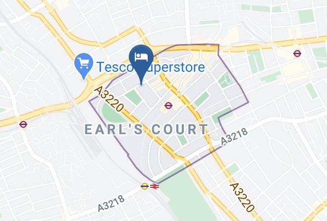 London - Kensington Court Hotel Maps