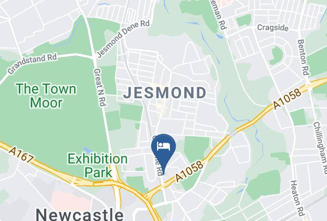 Newcastle Upon Tyne - Kensington House Aparthotel Maps