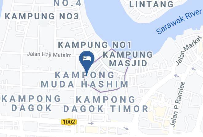 Bahagian Kuching - Kenyalang Urban Lodge Homestay Maps