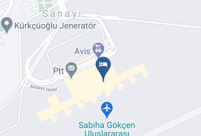 Pendik - Kepler Transit Hotel Sabiha Gokcen Airport Maps