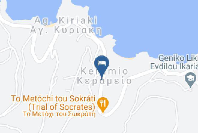 Ikaria - Kerame Hotel Maps