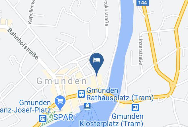 Gmunden - Keramikhotel Goldener Brunnen Maps