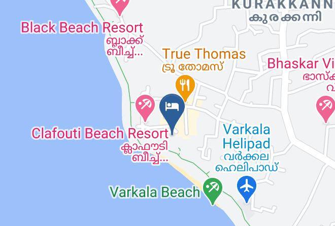 Chirayinkeezhu - Keratheeram Beach Resort Maps