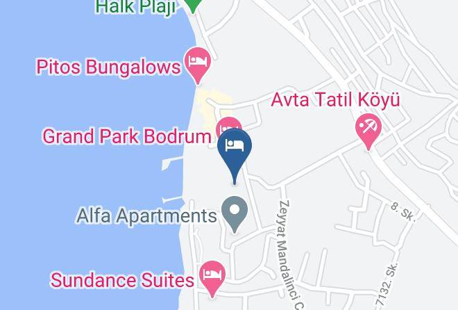 Bodrum - Kerem Resort Hotel Maps