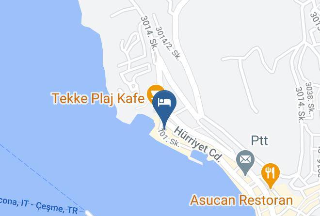 Cesme - Kerman Otel Maps