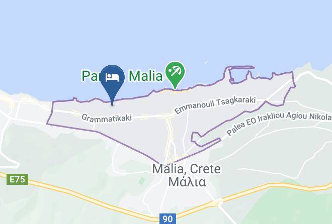 Iraklion - Kernos Beach Maps
